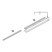 Genuine OE Suzuki Rocker Molding - 7767052D01ZY4