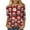 Multicolour, variant on Horkkom Christmas Shirts for Women 3/4 Sleeve Christmas Tree Print Round Neck Loose Top T-shirt S