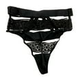 thumbnail image 2 of Victoria's Secret Strappy Cage High Waist Thong Panty Black Size Medium NWT, 2 of 2