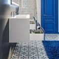 thumbnail image 5 of Eviva Vienna 75 in. Blue Wall Mount Bathroom Vanity with White Integrated Acrylic Sinks, 5 of 7