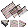 thumbnail image 2 of MasteelfCA 3 Pcs Poches de Fichiers Colorées Sacs de Rangement en Filet de Nylon avec Fermeture Éclair pour Documents, 2 of 7