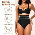 thumbnail image 5 of Sunm Boutique Tummy Control Thong Shapewear for Women Seamless Shaping Thong Panties Body Shaper Underwear, 5 of 6
