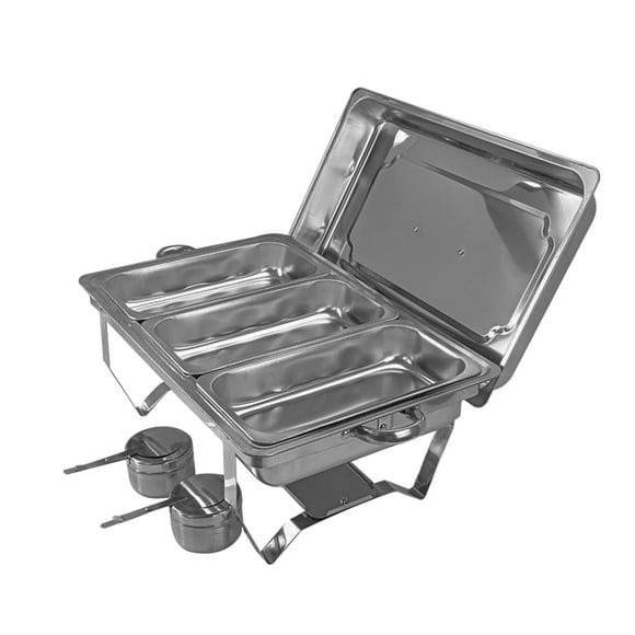 Catering Serve Chafer, Large Capacity Rectangle Chafing Dish Buffet Set  for Large Gatherings