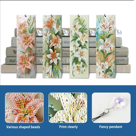 4pcs Diamond Art Painting Kit Lily