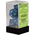 thumbnail image 1 of Nenúfar poliédrico festivo de chessex - Juego de 7 matrices blanco Chessex 601982012335, 1 of 1