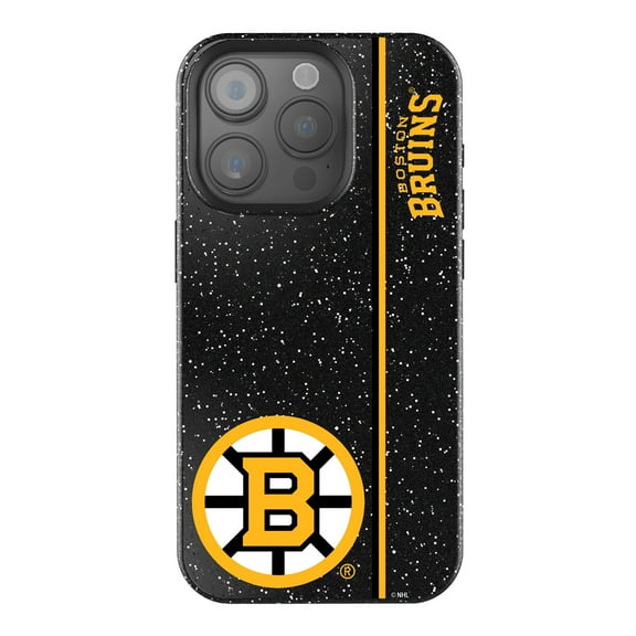 Keyscaper Black Boston Bruins Sidebar Bling iPhone Case