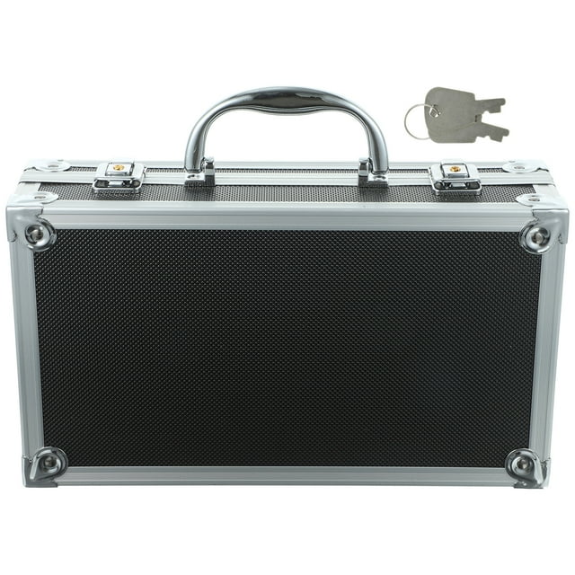 Boîte de Rangement pour Gadgets Ménagers, Outils Multifonctionnels, Étui de Rangement pour Bric-à-Brac, Étui en Alliage d'Aluminium Robuste avec Serrure