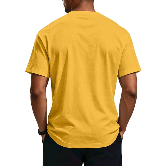 LWavelet Men's Big and Tall Henley T-Shirts Short Sleeve Plus Size Tee Loose Casual Shirts Basic Oversized Tops
