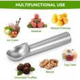 thumbnail image 4 of 4cm Ice Cream Scoop, Non-stick Aluminum Cream Scoop (Silver), 4 of 5