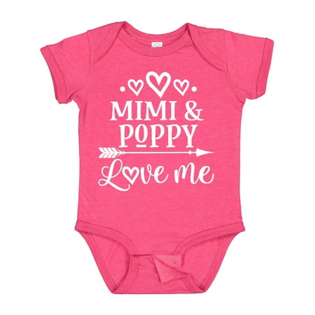 

Inktastic Mimi and Poppy Love Me Baby Clothes Gift Baby Boy or Baby Girl Bodysuit