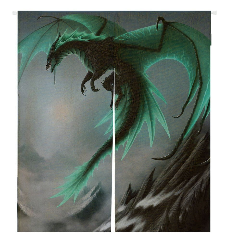 Gckg Flying Dragon Pattern Doorway Curtain Japanese Noren Curtains