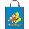Package of 12 Large Plastic Curious George Favor Bags, 13" x 11"