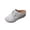 Beige, variant on Womens Hollow Out Breathable Closed Toe Mules, Casual Slip-On Comfortable Summer Shoes, Lightweight Backless Flats