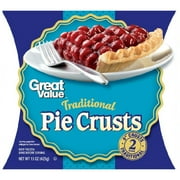 Great Value Traditional 9" Pie Crusts, 15 oz, 2 Count