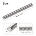 thumbnail image 3 of Uxcell M4 x 40mm Fully Threaded Rod 304 Stainless Steel Right Hand Threads 25 Pack, 3 of 5