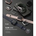 thumbnail image 2 of Ringke Slim Case [2 Pack] Compatible with Apple Watch Series 6/5/4/SE 44mm, iWatch Bezel [Frame Only] Premium PC Hard Thin Cover - Clear & Dark Chrome, 2 of 7