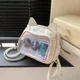 thumbnail image 4 of Mochila pequeña linda Y2K para mujer, bolsos kawaii, mochila transparente para chica dulce, mochila de exhibición de moda, bolso de hombro Lolita 49C520, 4 of 5