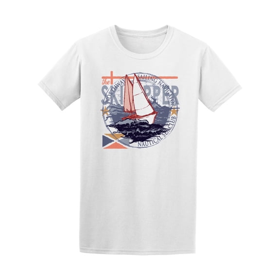 The Skipper Label Nautical Club T-Shirt Men -Image by Shutterstock, Male XX-Large