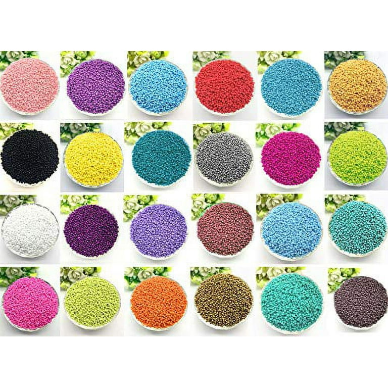 ACRSIKR Seed Beads for Bracelets, Acrsikr 2mm Colored Small Glass Pony  Beads for Bracelets Jewelry Making Crafts 24000 pcs (24 Color)