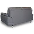 thumbnail image 4 of Love Seat de Piel Genuina ConfortoPiel  Dublin Gris Oxford, 4 of 7