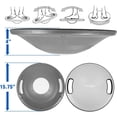 thumbnail image 3 of Yes4All Wobble Balance Board Plastic Stability Trainer with Handles for Home Gym, Silver, 3 of 7