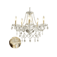 thumbnail image 1 of Lampara Xtellar Blanco Colgante Cristal Vintage Elegant Lujoso Moderna 6luz, 1 of 5