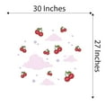 thumbnail image 4 of Danish Pastel Wall Decal Aesthetic Cherries with Clouds Seamless pattern Bedroom Wall Decal for Girls Cute Themed Room Décor - Size: 30 In x 27 In, 4 of 5