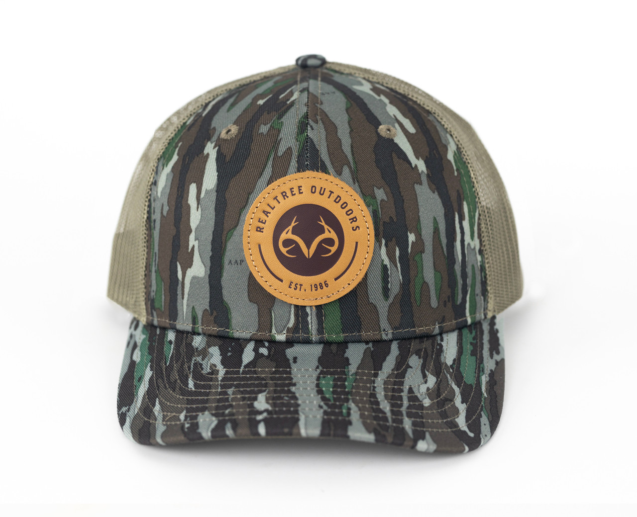Realtree Arctic Cat Embroidered Sequin Trucker Mesh Snapback Hat Cap Realtree APX Structured Trucker Hat – Colosseum Athletics main image 3