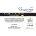 Bonewerks, Braised Boneless Beef Short Rib Banquet Pack Sous Vide in Demi Glace, 6 oz, (40 Count