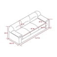 thumbnail image 3 of IN Room Furniture Designs Transitional Solid Wood Sofa in Black, 3 of 3