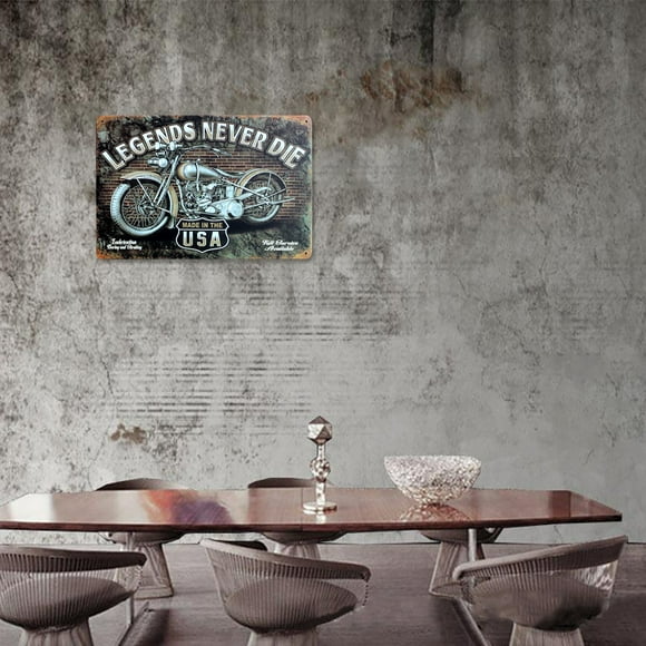 EGNMCR Wall Sign Wrought Iron Sign Decoration Iron Painting Wrought Iron Decoratio metal poster
