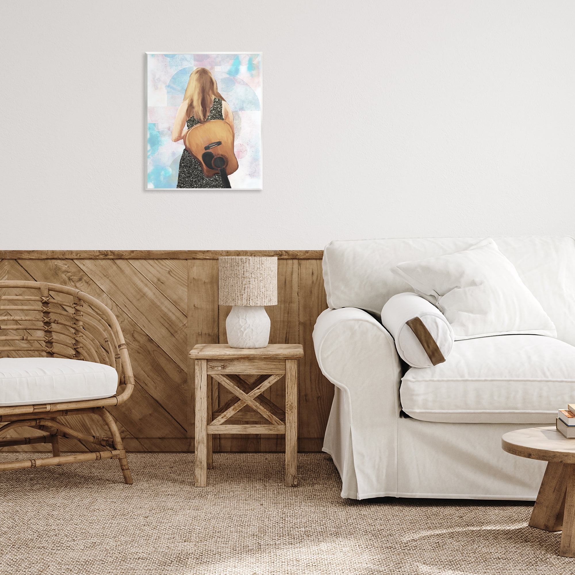 Stupell Industries Dreaming With My Guitar Wall Plaque Art, design by Dan Meneely