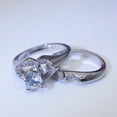 thumbnail image 5 of zttd delicate women fashion 925 sterling silver white sapphire diamond ring engagemen a, 5 of 8