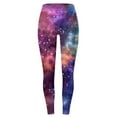 thumbnail image 4 of Stephy Galaxy Costume Women Colorful Leggings Fancy Costume Glitter 3D Printing Costume for Women, Purple, XXL, 4 of 4