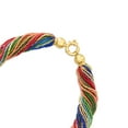 thumbnail image 4 of Ross-Simons Italian Multicolored Murano Glass Bead Torsade Necklace With 18kt Gold Over Sterling, Women's, Adult, 4 of 7