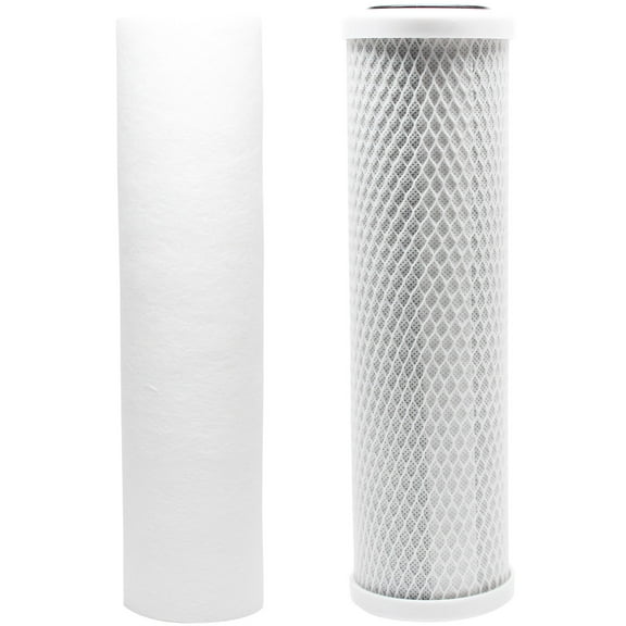 Replacement Filter Kit for MaxWater 102071 RO System - Includes Carbon Block Filter & PP Sediment Filter - Denali Pure Brand