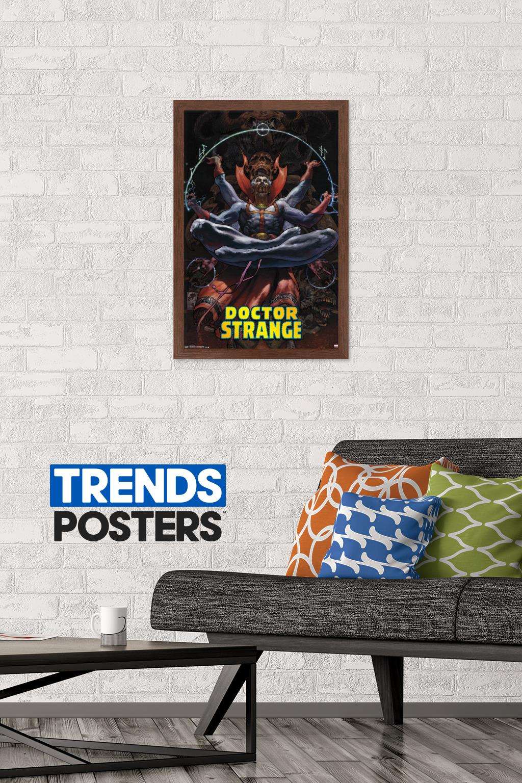 Marvel Comics - Doctor Strange - Meditating Wall Poster, 14.725" x 22.375", Framed