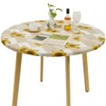thumbnail image 3 of Elastic Edged  Tablecloth Waterproof Oil-Proof Elastic Edged Flannel Backed  Table Cover, 3 of 8