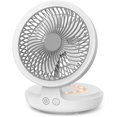 thumbnail image 1 of Ankipo Portable Desk Fan, Usb Rechargeable Desktop Quiet Fan Oscillating Table Fan With Breathing Night Light, Air Circulator Personal Foldable Coolin, 1 of 4