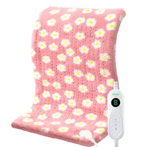 ALLJOY Extra Large Heating Pad 33x17 Pink