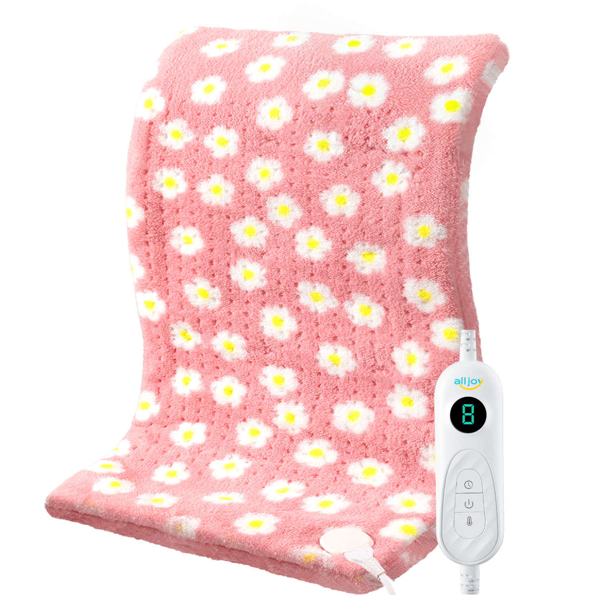 ALLJOY Extra Large Heating Pad 33x17 Pink photo 1