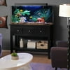 Clear For Life 125 Flat-Back-Hexagon UniQuarium - Black Back