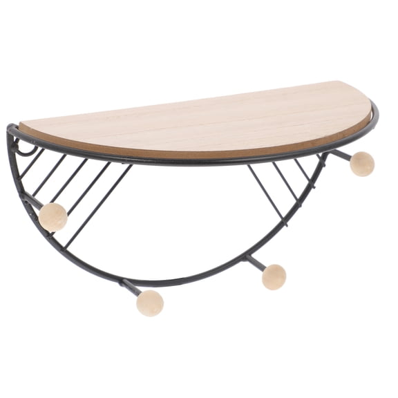 1Pc Wall Organizer Wall Mount Placement Holder Storage Rack with Hooks