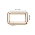 thumbnail image 2 of Unique Bargains 25x15mm Rectangle Buckles Zinc Alloy Gold Tone 8Pack, 2 of 5