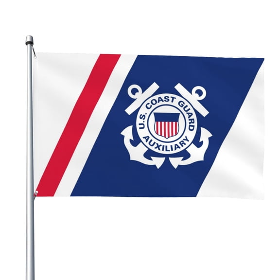 US Coast Guard Flags for Yard Outside Decorations 4x6 Ft Double Sided for Home Indoor Outdoor Lawn Balcony Corridor Party
