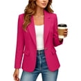 thumbnail image 2 of longantii Blazers for Women Casual Oversized Open Front Long Sleeve Jackets Work Office Business Suit Blazer 2026, 2 of 4