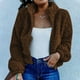 thumbnail image 1 of Puntoco Chaqueta tipo sudadera de manga larga con cremallera y solapa para mujer, informal, para exteriores Puntoco Puntoco-1, 1 of 9
