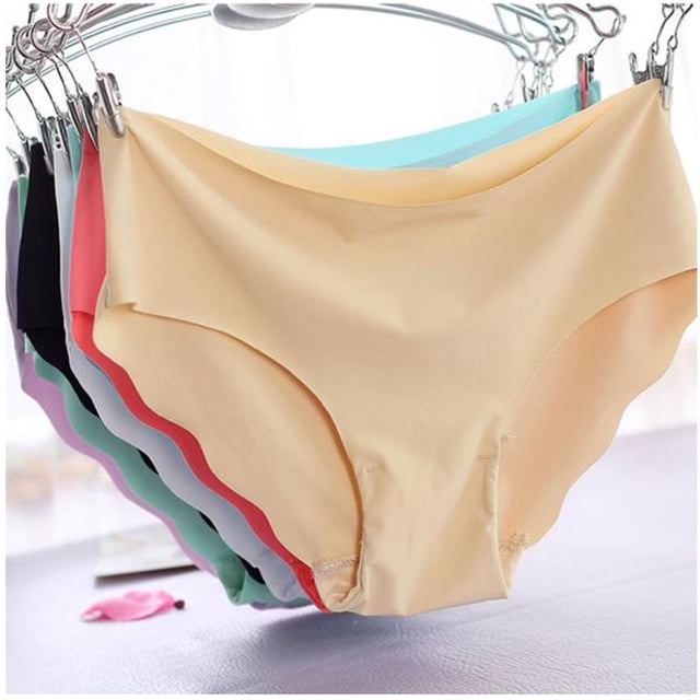 Las Mujeres De La Moda De Una Pieza Sin Costuras De Hielo De Seda Bragas De Niñas Ropa Interiorpangjing
