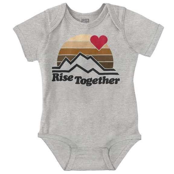 Rise Together Social Justice Equality Romper Boys or Girls Infant Baby Brisco Brands NB