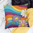 thumbnail image 2 of SHANXI 70S Flower Throw Pillow Covers Cushion Covers for , Flowers Pillow Covers, Decorative Pillow Covers 20x20in, 2 of 5